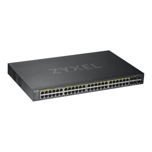 Netværksswitch Zyxel GS1920-48HPv2 – 48x Gigabit PoE+