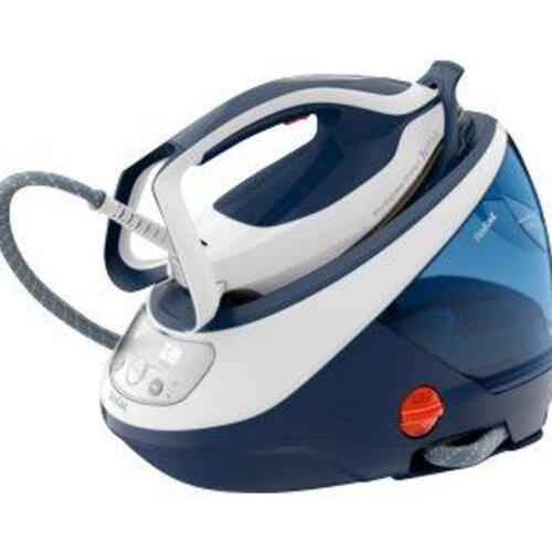 Dampstation strygejern Tefal Pro Express Protect GV9221 – 2.600 W, hvid/blå