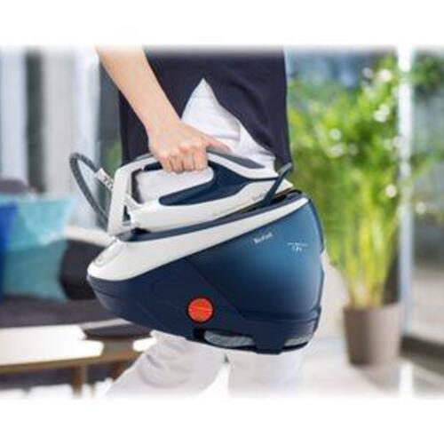 Dampstation strygejern Tefal Pro Express Protect GV9221 – 2.600 W, hvid/blå