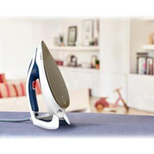 Dampstation strygejern Tefal Pro Express Protect GV9221 – 2.600 W, hvid/blå