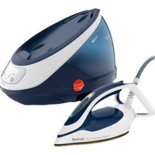 Dampstation strygejern Tefal Pro Express Protect GV9221 – 2.600 W, hvid/blå