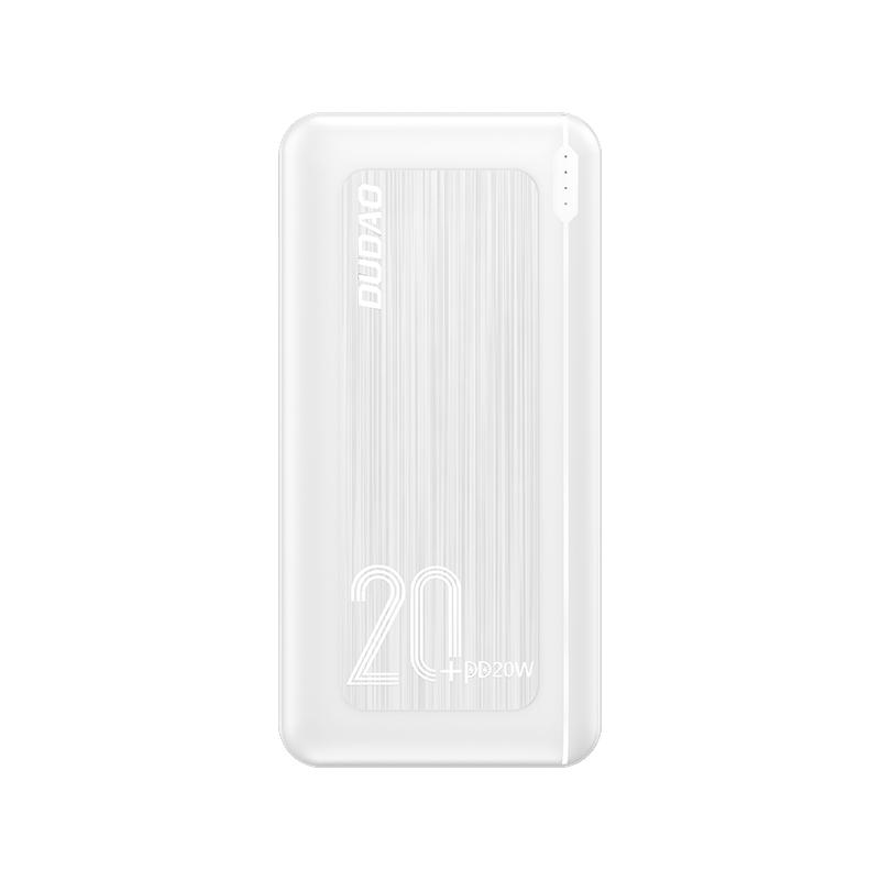 Powerbank Dudao K12PQ+ 20.000 mAh 20 W - hvid billede