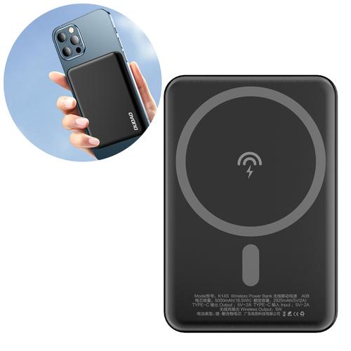 Trådløs powerbank Dudao K14S 5.000 mAh - sort billede