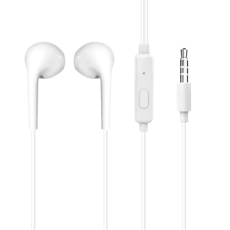 In-ear høretelefoner Dudao X10S med mikrofon, 3,5 mm jack, 1,2 m - hvid billede
