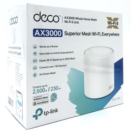 Wi-Fi 6 mesh system TP-Link Deco X50 (desktop, 1 pak)