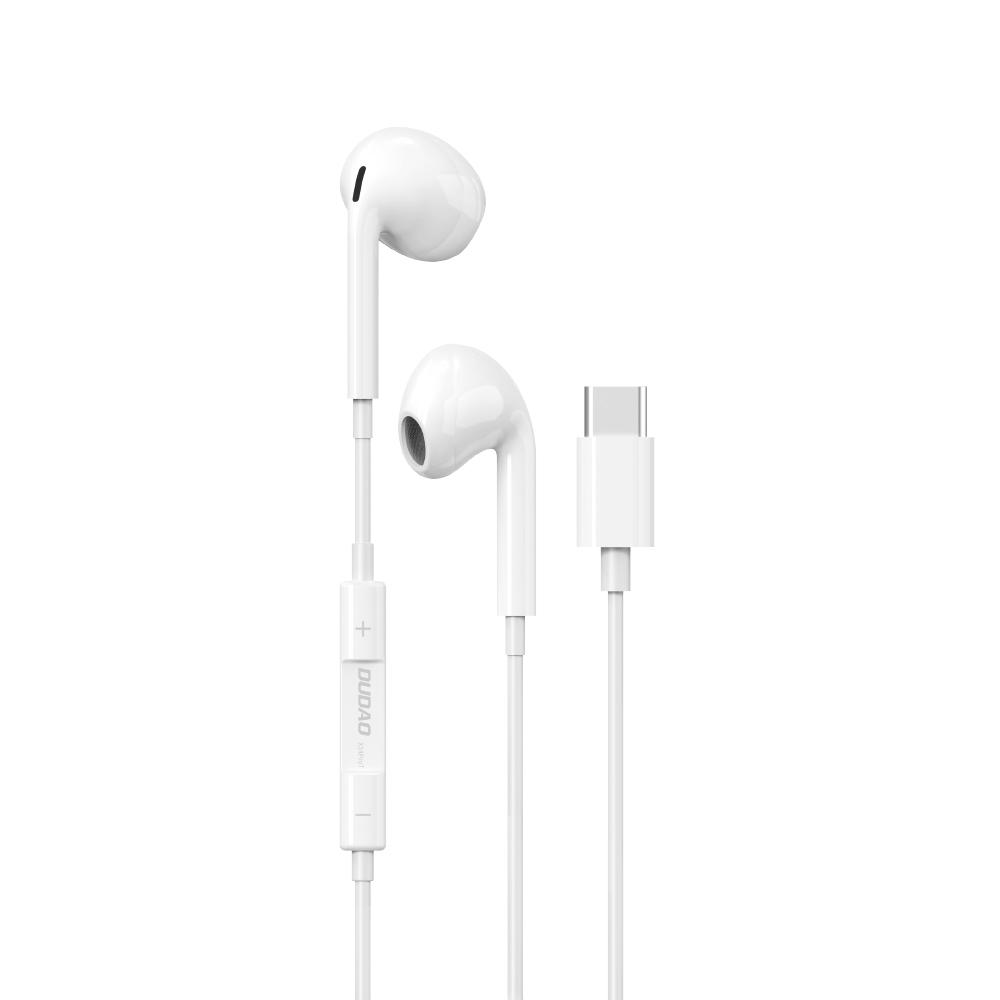 In-ear høretelefoner USB-C 1,2 m – Dudao X14ProT, hvid