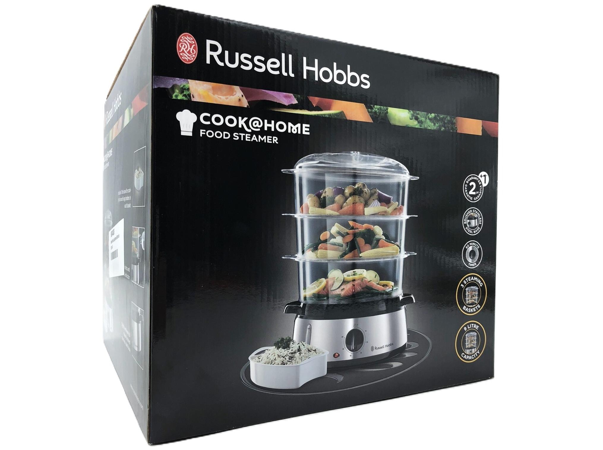 Dampkoger – Russell Hobbs Cook@Home, 9 liter, børstet rustfrit stål