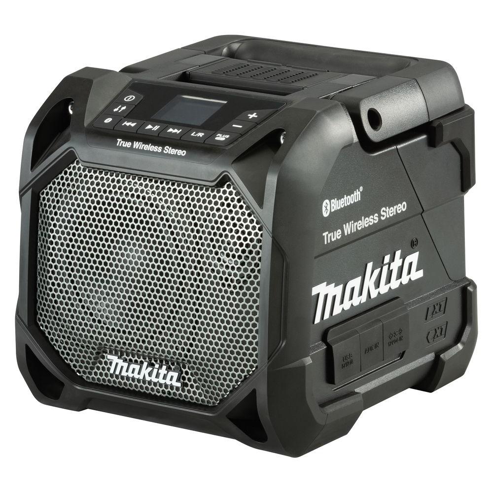 Makita DMR203B Darbinis akumuliatorinis „bluetooth“ grotuvas 12V MAX- 18V, LCD, Juodas, True wireless stereo
