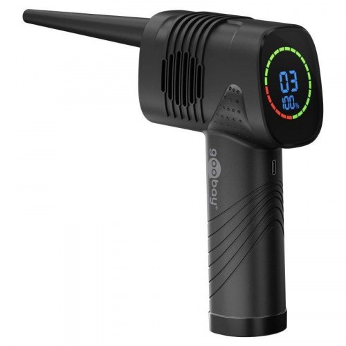 Elektronikrenses blæser – Goobay trådløs håndholdt støvblæser, 5 mundstykker