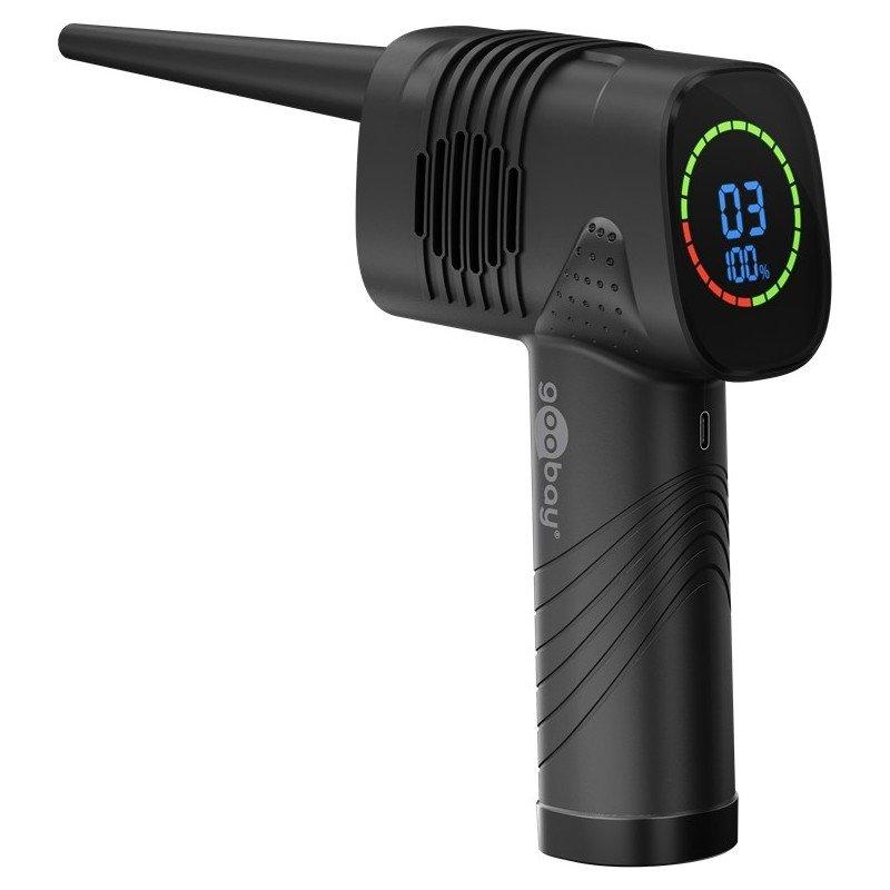 Elektronikrenses blæser – Goobay trådløs håndholdt støvblæser, 5 mundstykker