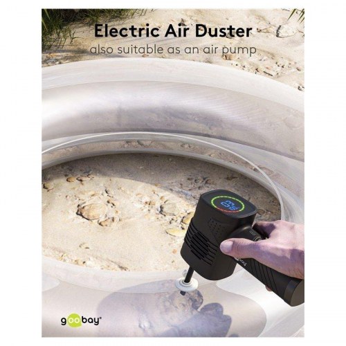 Elektronikrenses blæser – Goobay trådløs håndholdt støvblæser, 5 mundstykker