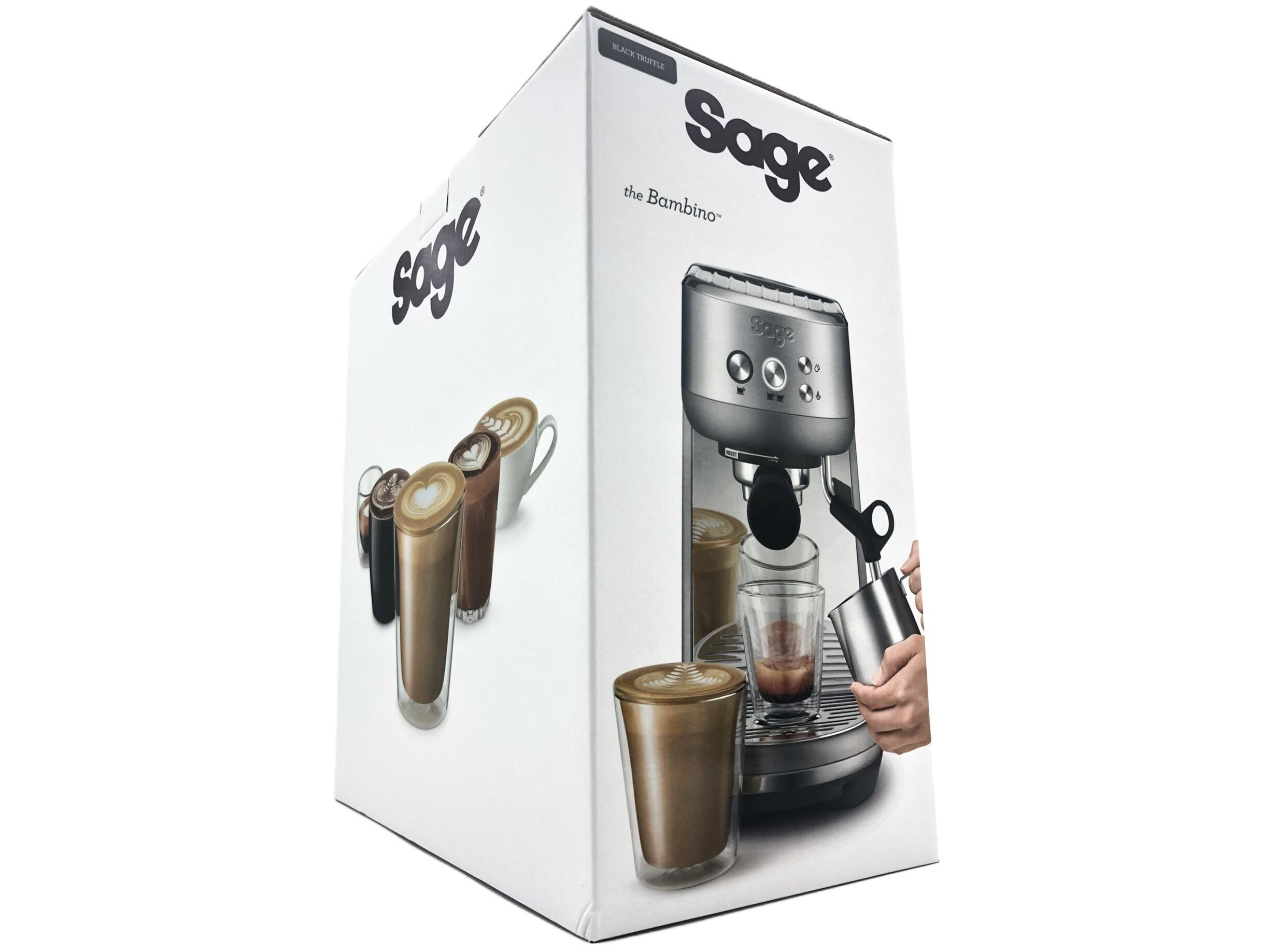 Espressomaskine Sage the Bambino – sort trøffel (SES450)