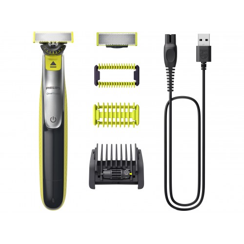 Barbermaskine Philips OneBlade 360 QP2834/20 – trådløs, limegrøn/grå
