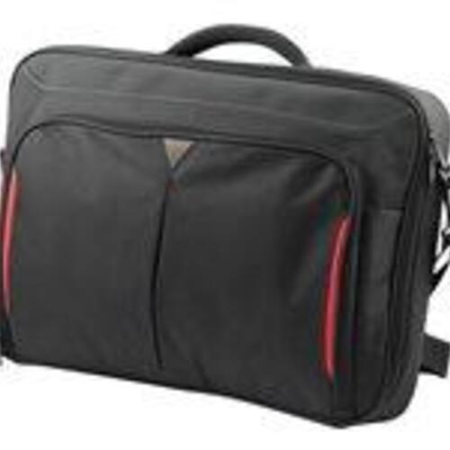 Computertaske Targus Classic+ 17–18" – sort/rød (polyester)