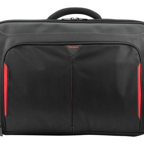 Computertaske Targus Classic+ 17–18" – sort/rød (polyester)