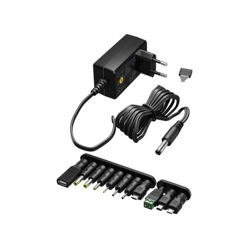 Strømforsyning 12 W universal – Goobay (3–12 V, 1 A)