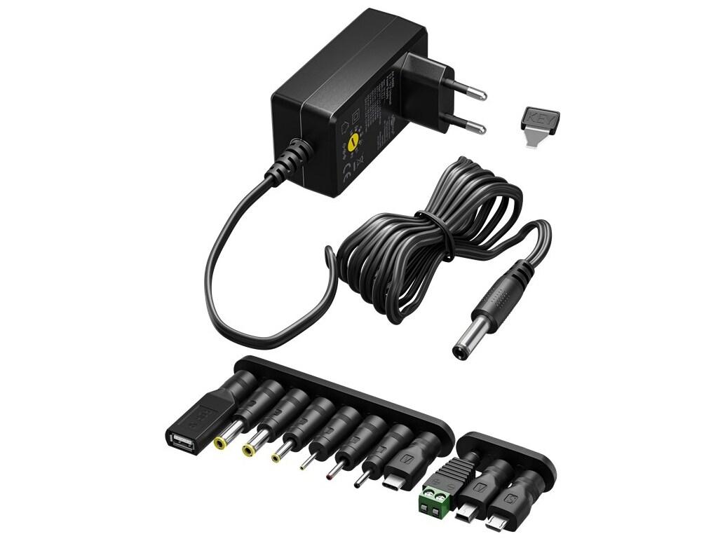 Strømforsyning 27 W - Goobay universal adapter (sort)