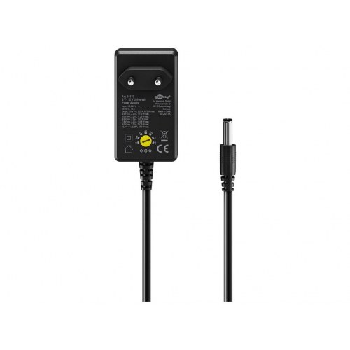 Strømforsyning 27 W - Goobay universal adapter (sort)
