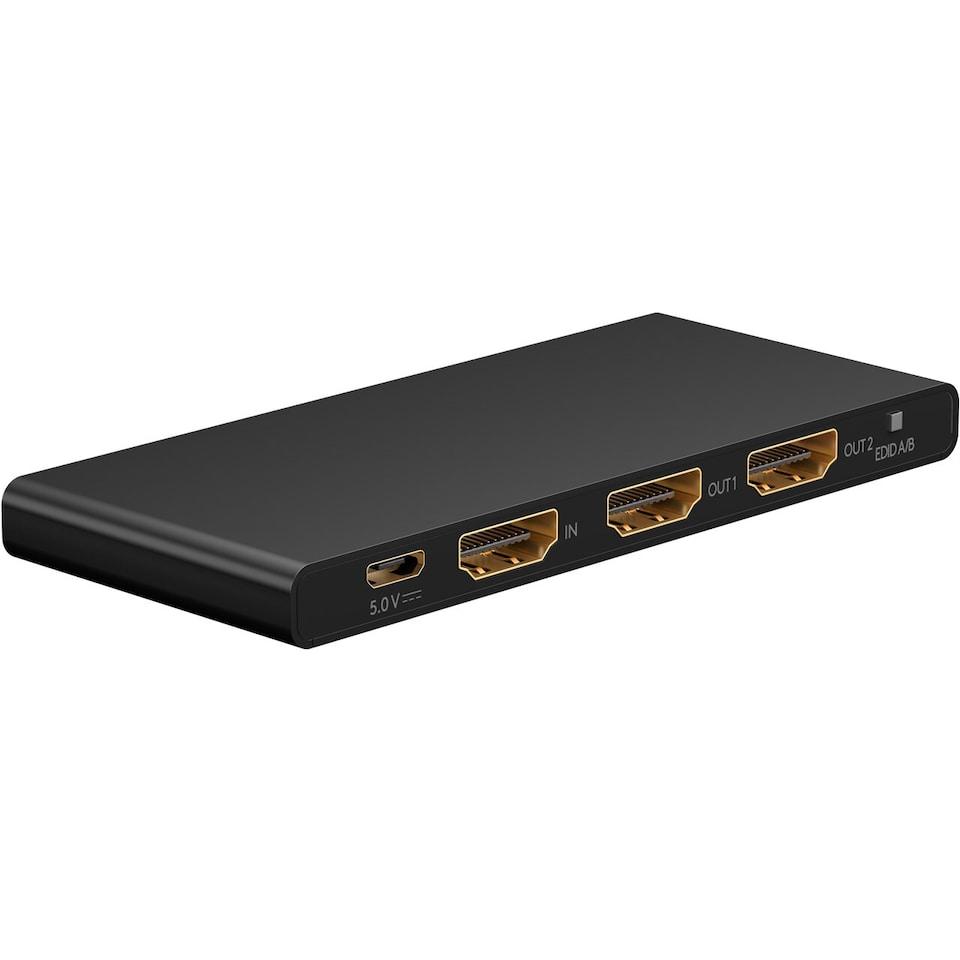 HDMI splitter 1 til 2 4K60 - Goobay billede