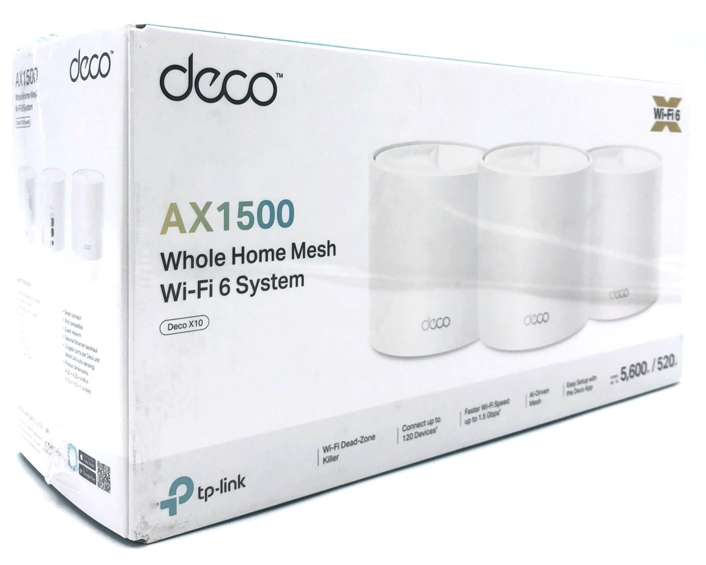 Wi?Fi 6 mesh system TP-Link Deco X10 (3?pak) billede