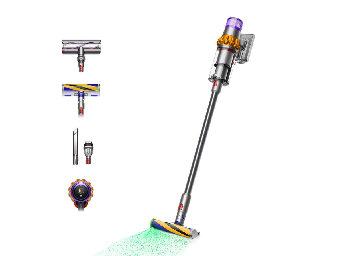Ledningsfri støvsuger Dyson V15 Detect Absolute gul/nikkel (2023)