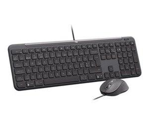 Tastatur og mus sæt Logitech Signature Slim Wired Combo MK620 for Business – Nordisk, sort
