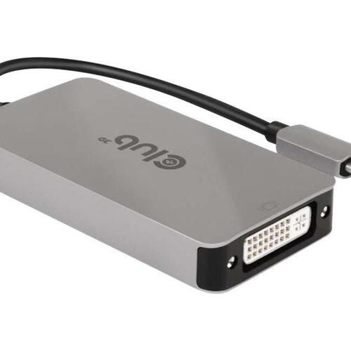 USB-C til DVI-I videoadapter 4K – Club 3D, grå