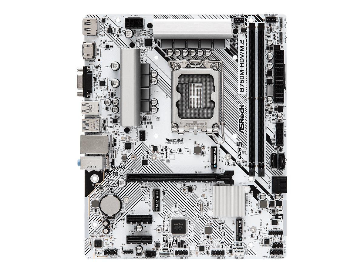 Bundkort ASRock B760M-HDV/M.2 - mATX DDR5 LGA1700 billede