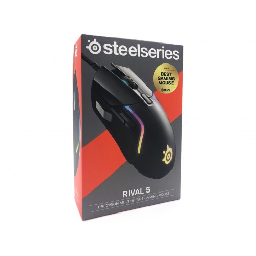 Gaming mus SteelSeries Rival 5 – sort, kablet, 9 knapper