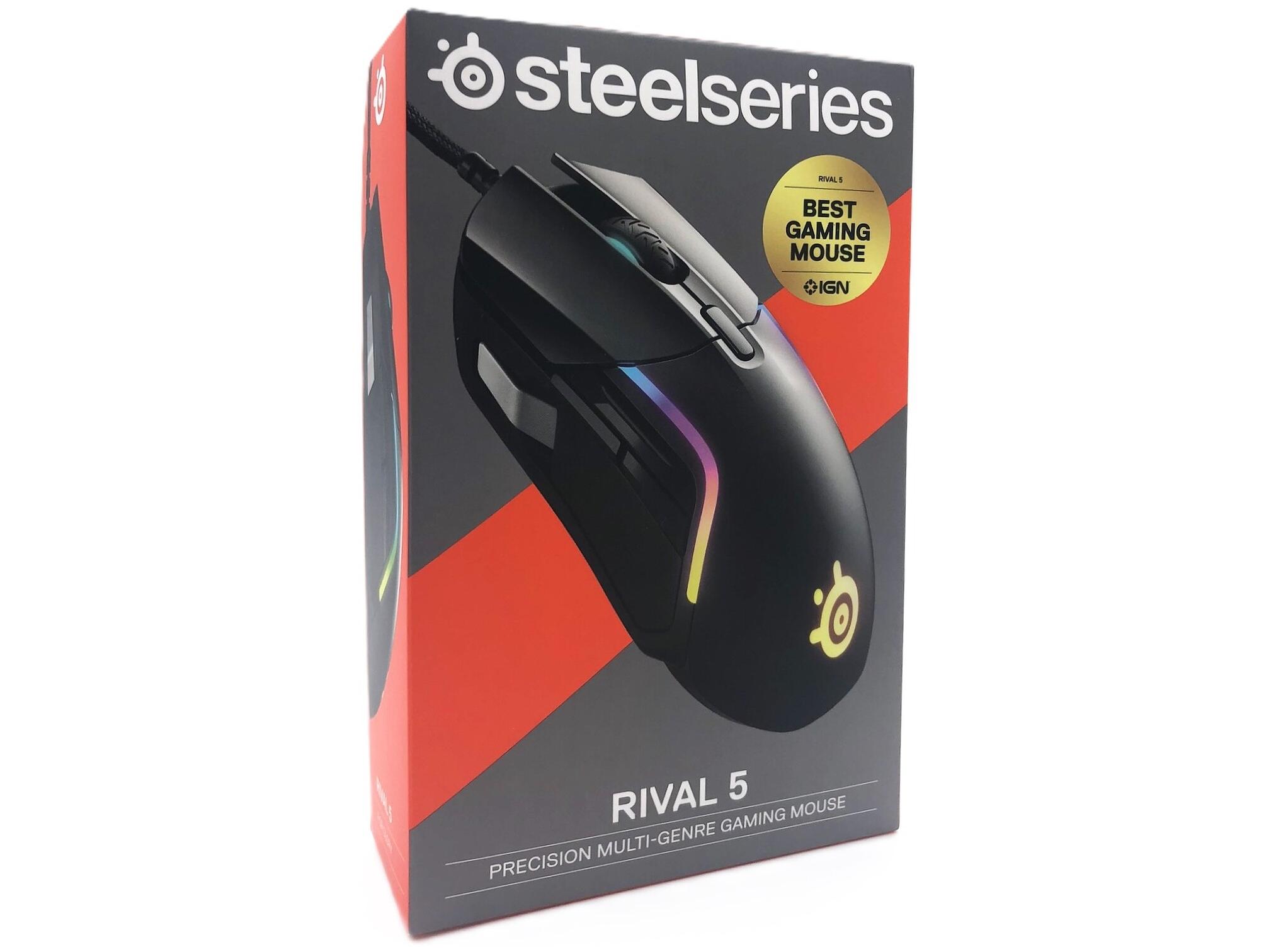 Gaming mus SteelSeries Rival 5 – sort, kablet, 9 knapper