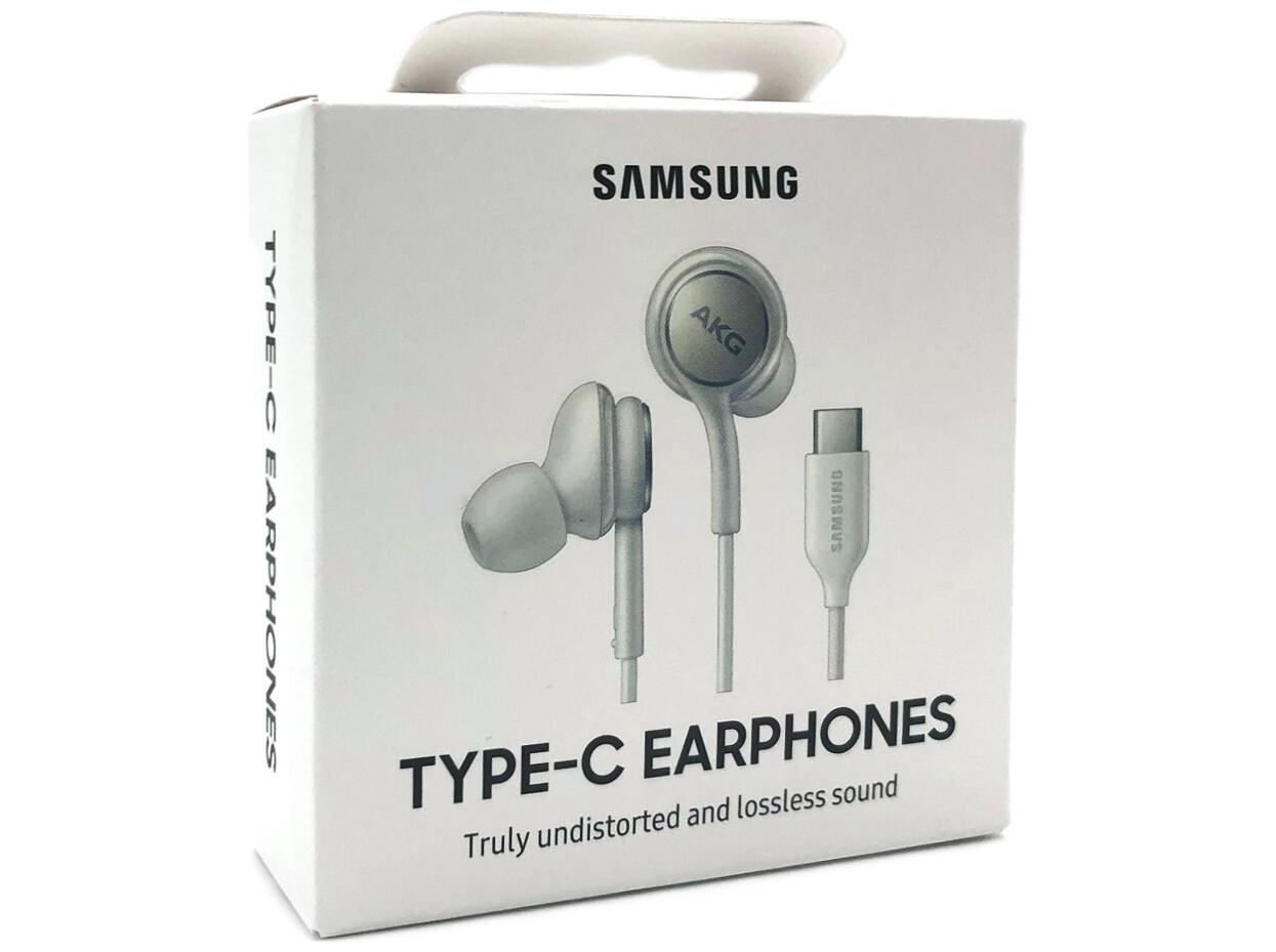 USB-C høretelefoner Samsung EO-IC100 med mikrofon – hvid