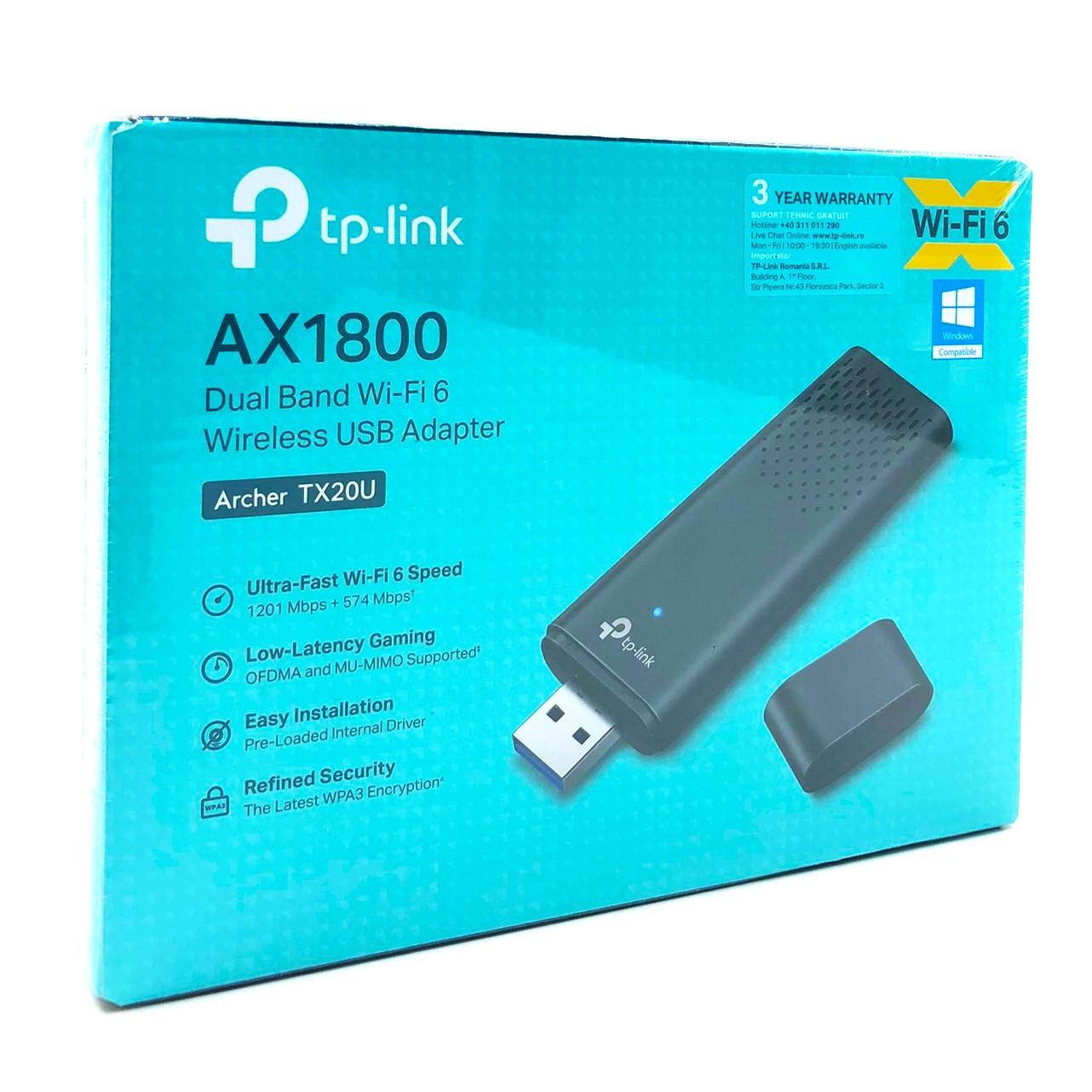 Wi?Fi 6 USB netværksadapter TP?Link Archer TX20U (AX1800) billede
