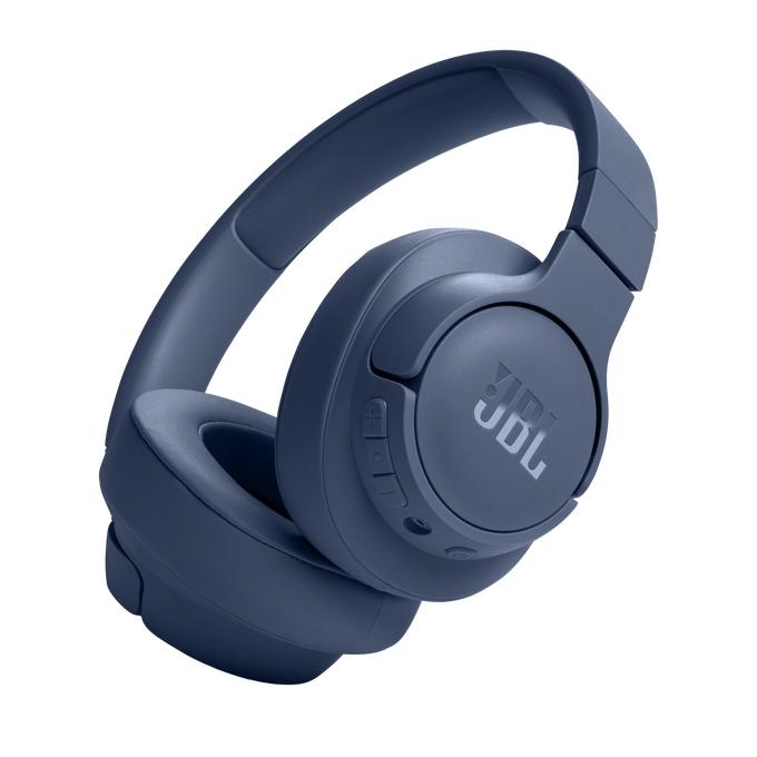JBL TUNE 720BT - Hovedtelefoner med mik. - fuld størrelse - Bluetooth - trådløs, kablet - 3,5 mm jackstik - blå