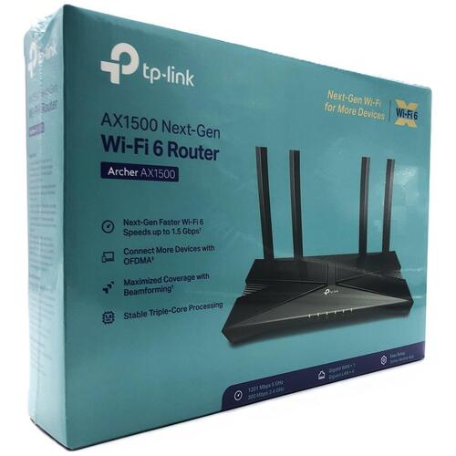 Wi?Fi 6 router TP?Link Archer AX1500 – Dual Band, 4x Gigabit