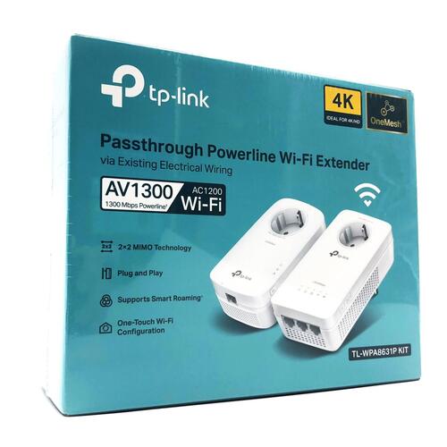 Wi-Fi forstærker Powerline TP-Link TL-WPA8631P KIT AV1300 AC1200
