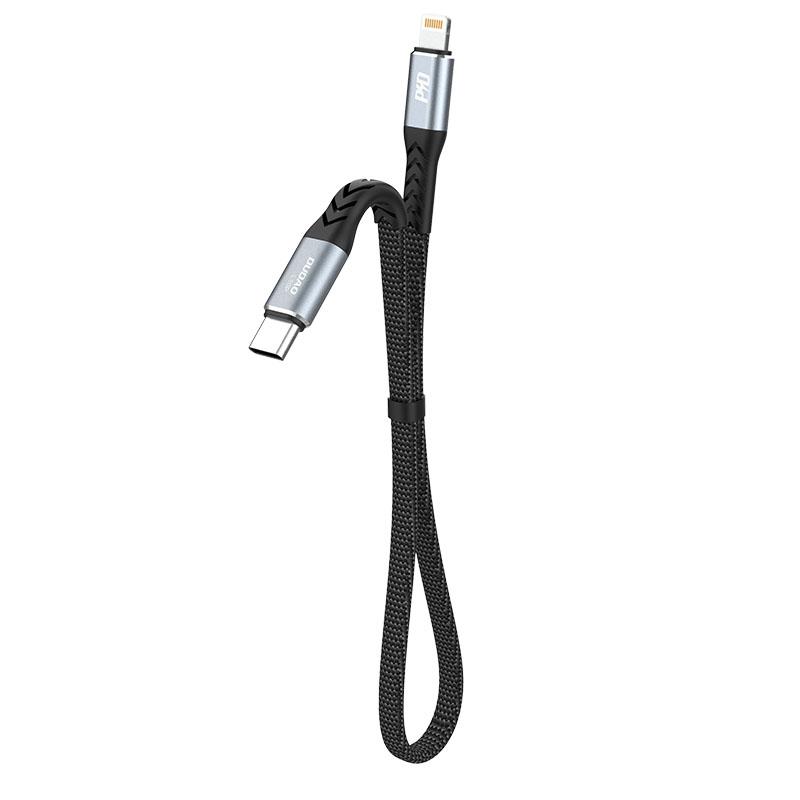 USB-C til Lightning kabel 20 W 0,23 m - Dudao L10P (sort) billede