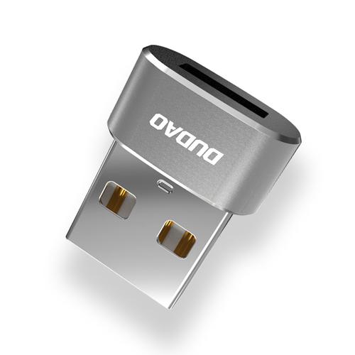 USB-C til USB-A adapter - Dudao L16AC, grå billede