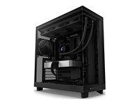 ATX kabinet NZXT H6 Flow mid tower - mat sort, hærdet glas billede