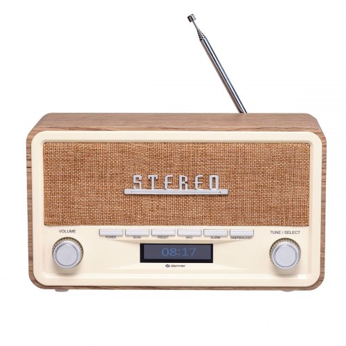 DAB radio DENVER DAB-18LW i trælook