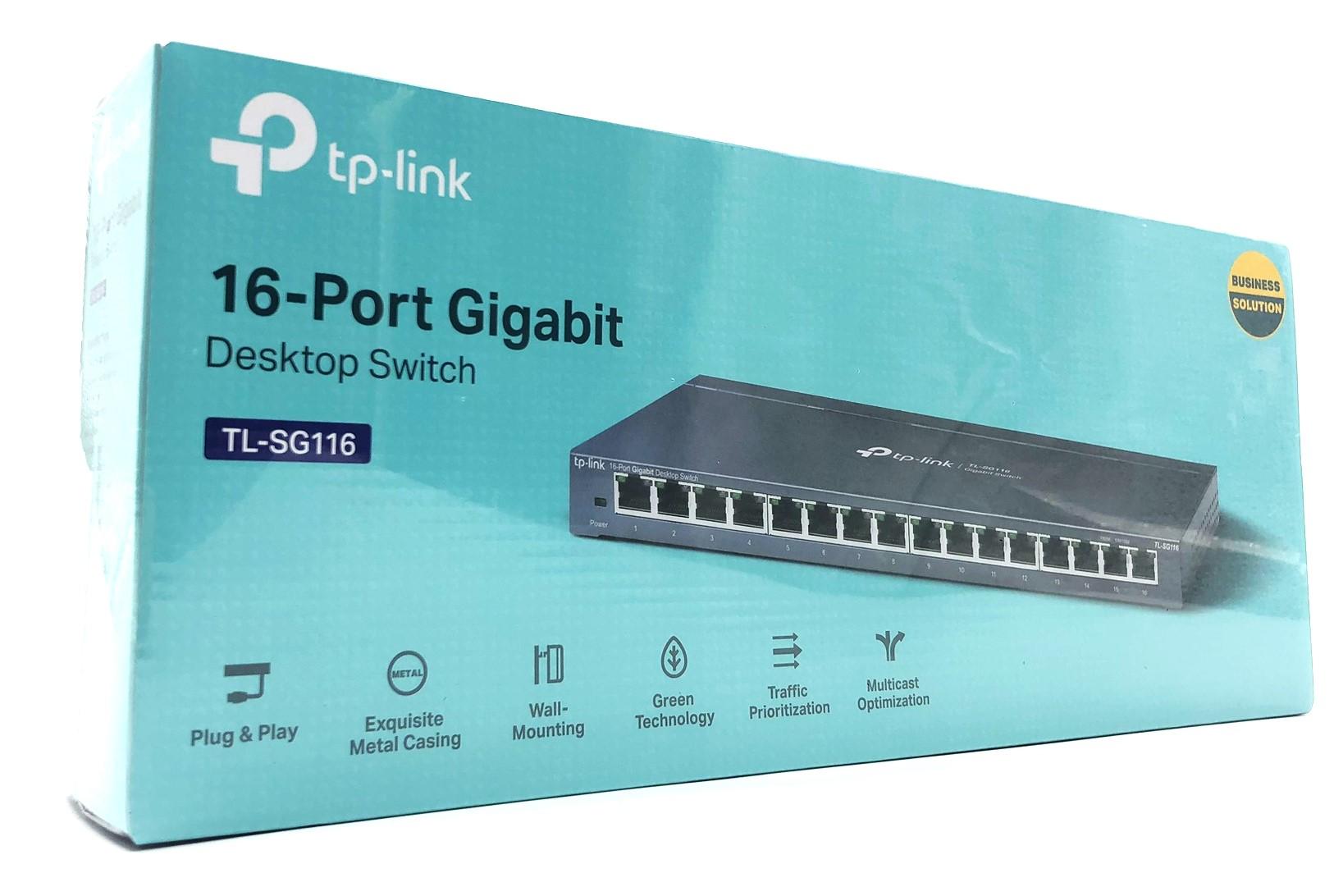 Gigabit switch 16 porte TP-Link TL-SG116 desktop