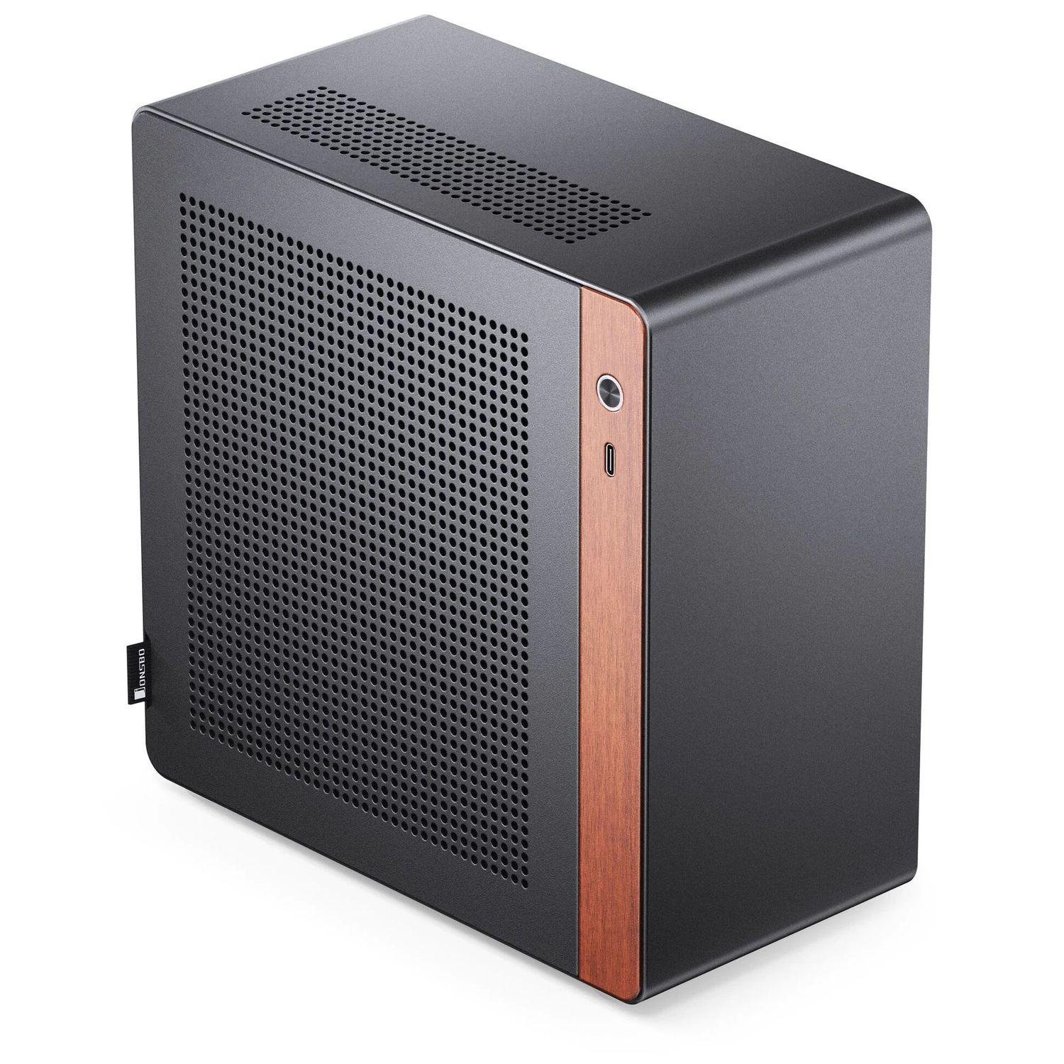 Jonsbo NV10 PC kabinet, Mini-Tower, ITX - sort (NV10 BLACK)