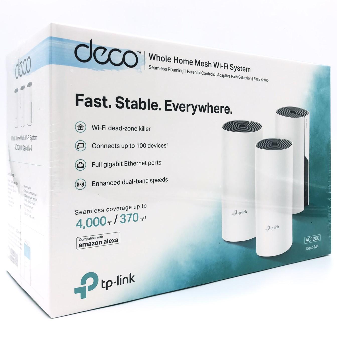 Mesh Wi?Fi system TP-Link Deco M4 (3-pak) AC1200