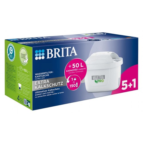 Vandfilterpatron BRITA Maxtra Pro – 6 stk