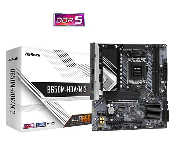 Bundkort ASRock B650M-HDV/M.2 - mATX AM5 DDR5 billede