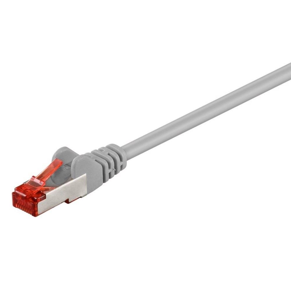 Netværkskabel RJ45 Cat 6 S/FTP 7,5 m - Goobay (grå) billede