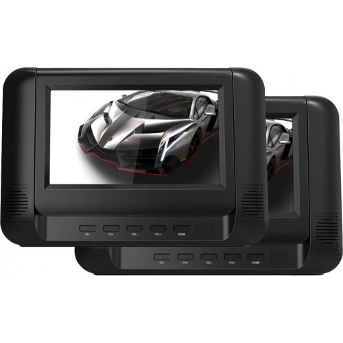 Bærbar dvd-afspiller DENVER med to 7" skærme – sort (MTW-793)