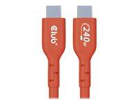 USB-C kabel 240 W 3 m - Club 3D CAC-1513, orange billede