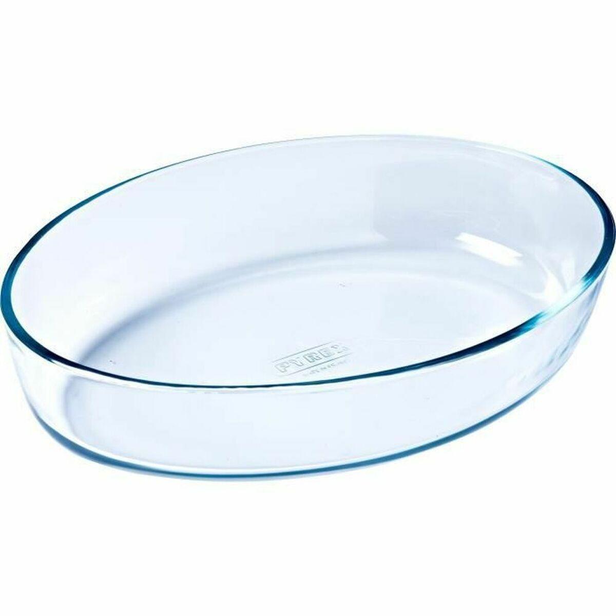 Ildfast fad Pyrex - oval, gennemsigtig