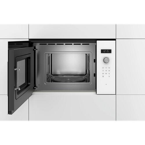 Mikrobølgeovn til indbygning Bosch Serie 6 BFL524MW0 – hvid, 20 l, 800 W
