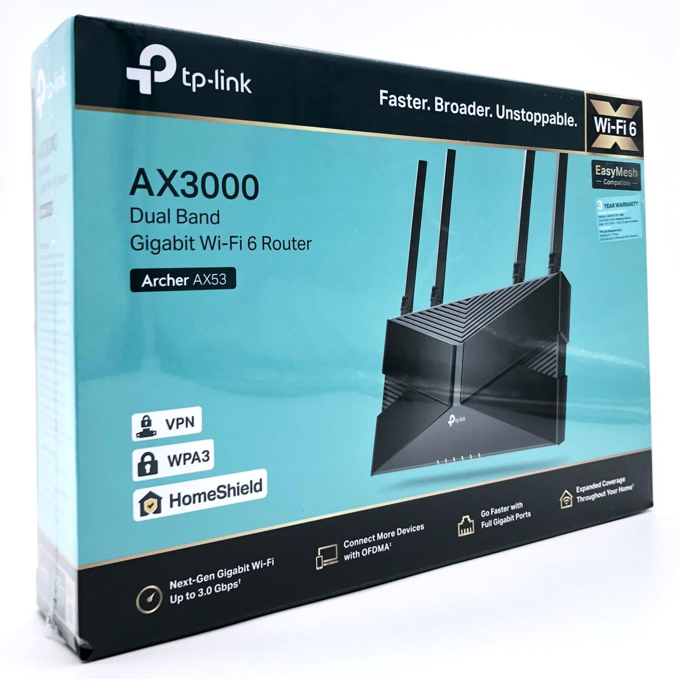 Wi-Fi 6 router TP-Link Archer AX53 AX3000 Dual Band billede